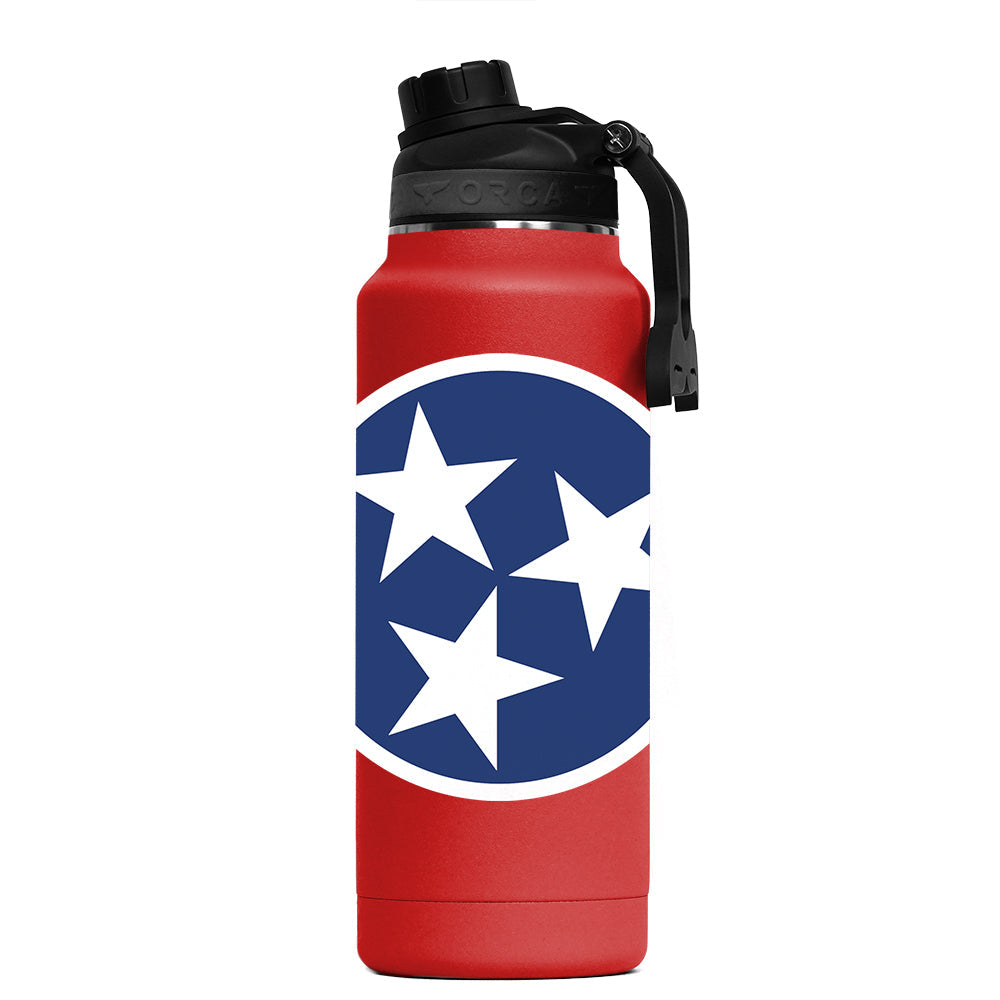 Tennessee Tri-Star Hydra 34 oz Red - ORCA